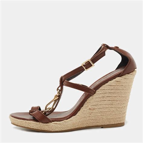 burberry wedge sandals sale|Burberry wedges sandals used.